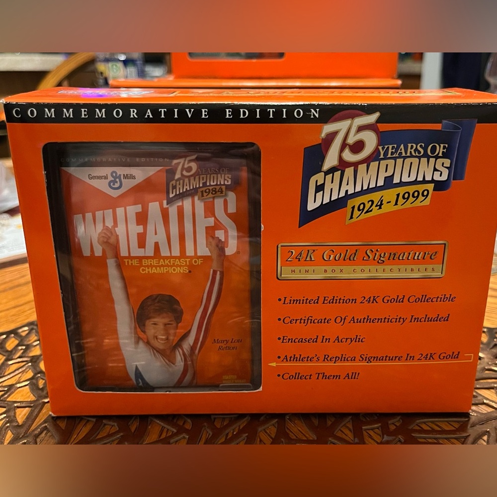 Wheaties 75 years of champions “Mary Lou Retton”